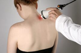Treatment of cervical joint disease with laser therapy