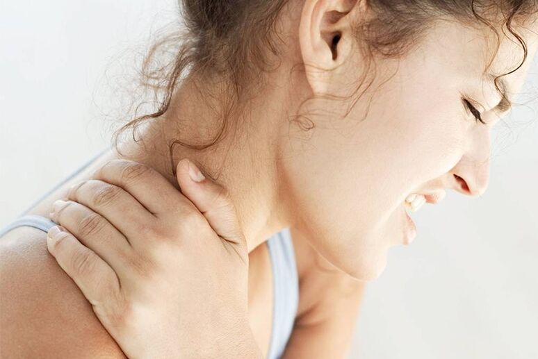 pain in the cervical area due to osteoarthritis