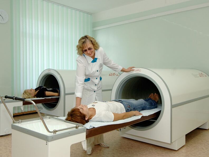 To diagnose osteonecrosis, magnetic resonance imaging is performed